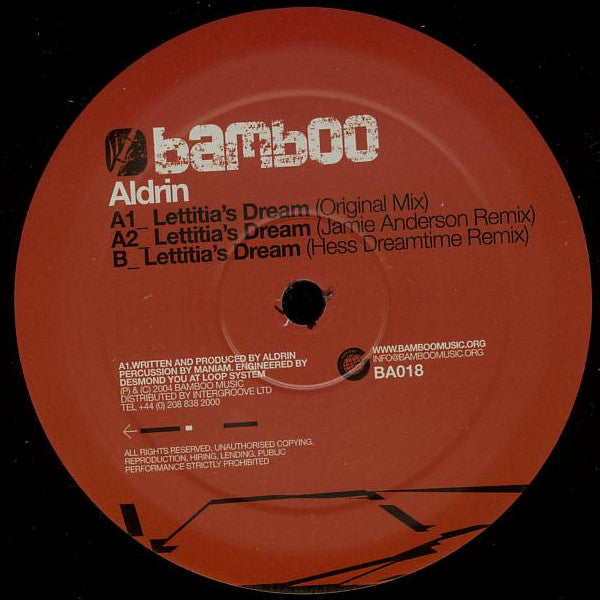 Aldrin - Lettitia's Dream (12")