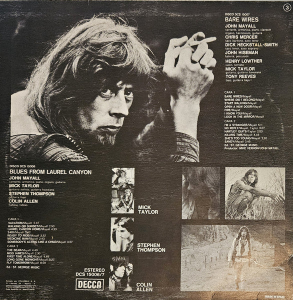 John Mayall - Blues From Laurel Canyon & Barewires (2xLP, Comp, RE)