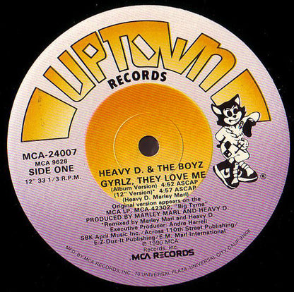 Heavy D. & The Boyz : Gyrlz, They Love Me (12", Single)