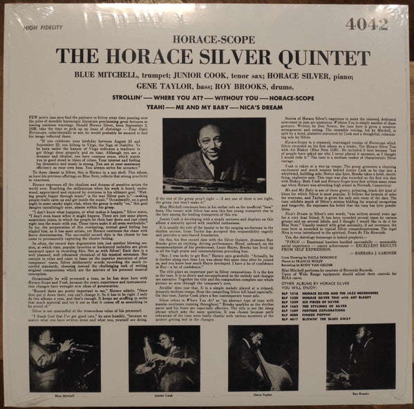 The Horace Silver Quintet : Horace-scope (LP, Ltd, RM)