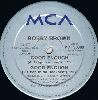 Bobby Brown : Good Enough (12", Maxi)