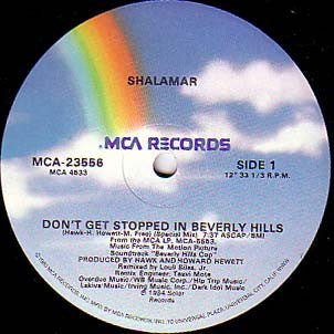 Shalamar : Don't Get Stopped In Beverly Hills (12")