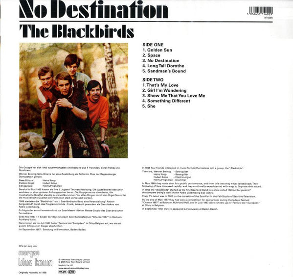 The Blackbirds  - No Destination (LP, RE)