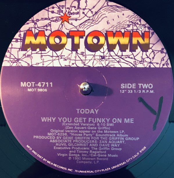 Today : Why You Get Funky On Me (12", Single)