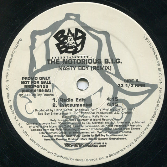 The Notorious B.I.G.* - Nasty Boy (Remix) (12", Promo)