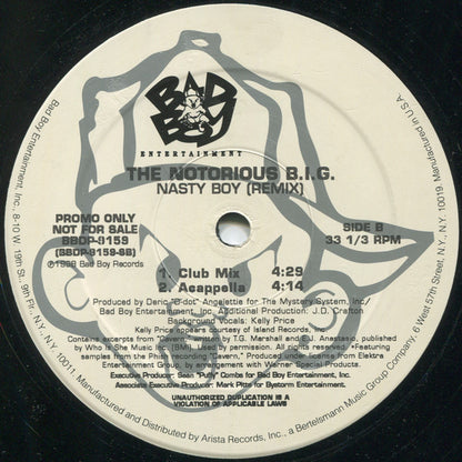 The Notorious B.I.G.* - Nasty Boy (Remix) (12", Promo)