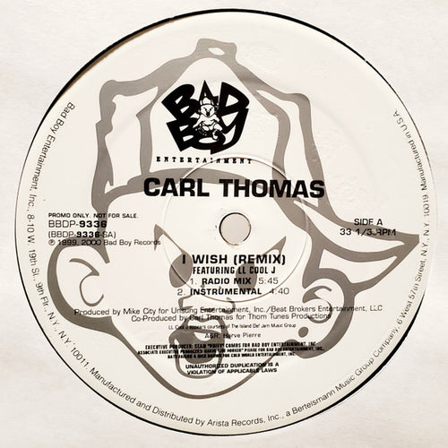 Carl Thomas - I Wish (Remix) (12", Promo)