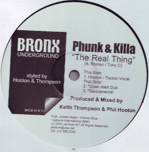 Phunk & Killa : The Real Thing (12")