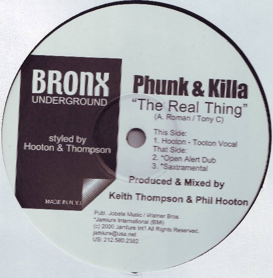 Phunk & Killa : The Real Thing (12")