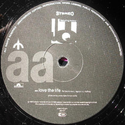 The James Taylor Quartet Featuring McKoy* : Love The Life (12", Single)
