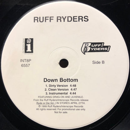 Ruff Ryders : Down Bottom (12", Promo)
