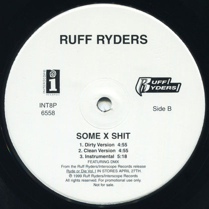 Ruff Ryders : Some X Shit (12", Promo)