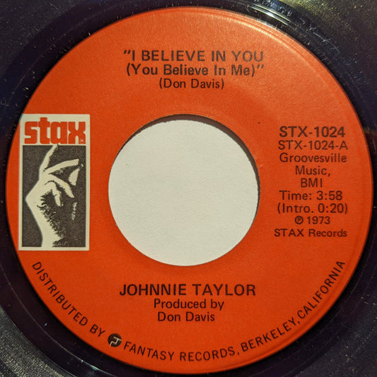 Johnnie Taylor : Stop Doggin' Me / I Believe In You (You Believe In Me) (7", RE)