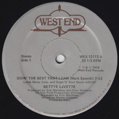Bettye LaVette - Doin' The Best That I Can (12", Single)