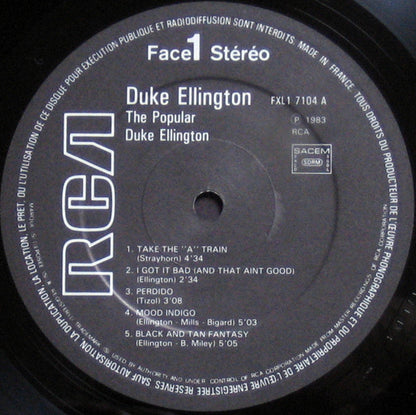 Duke Ellington : The Popular (LP, Album, RE)