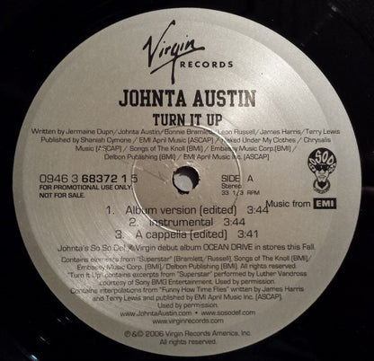 Johnta Austin - Turn It Up (12", Promo)