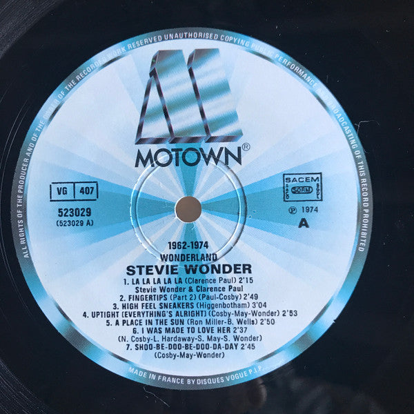 Stevie Wonder : 1962 - 74 Wonderland (LP, Comp, RE)