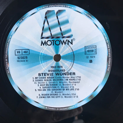 Stevie Wonder : 1962 - 74 Wonderland (LP, Comp, RE)