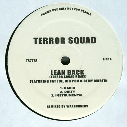 Terror Squad : Lean Back (12", Promo)