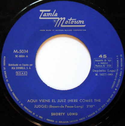Shorty Long  - Aqui Viene El Juez / Canta Lo Que Quieras (7", Single)