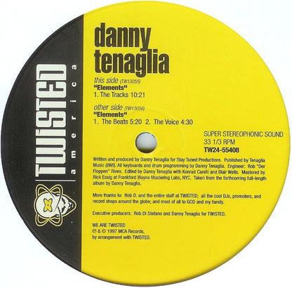 Danny Tenaglia - Elements (2x12")