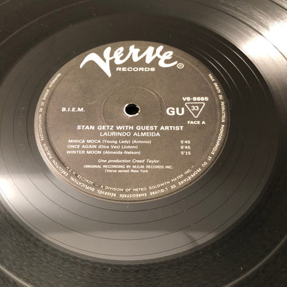 Stan Getz With Laurindo Almeida : Stan Getz With Guest Artist Laurindo Almeida (LP, Album, RE)