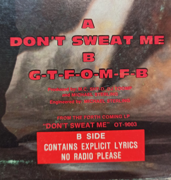 MC Shy D : Don't Sweat Me (12")