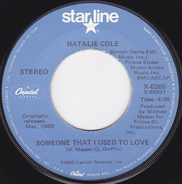 Natalie Cole : Someone That I Used To Love (7", RE)