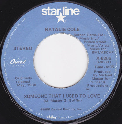 Natalie Cole : Someone That I Used To Love (7", RE)