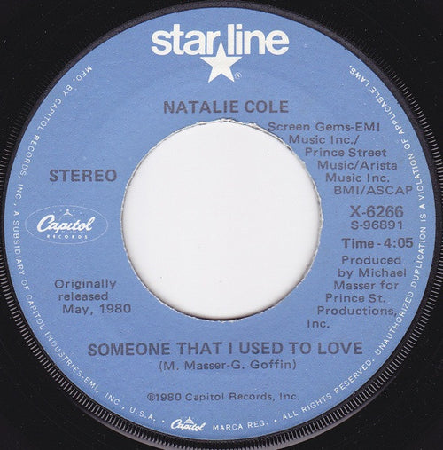Natalie Cole : Someone That I Used To Love (7", RE)