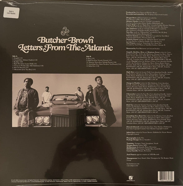 Butcher Brown : Letters From The Atlantic (LP, Sea)