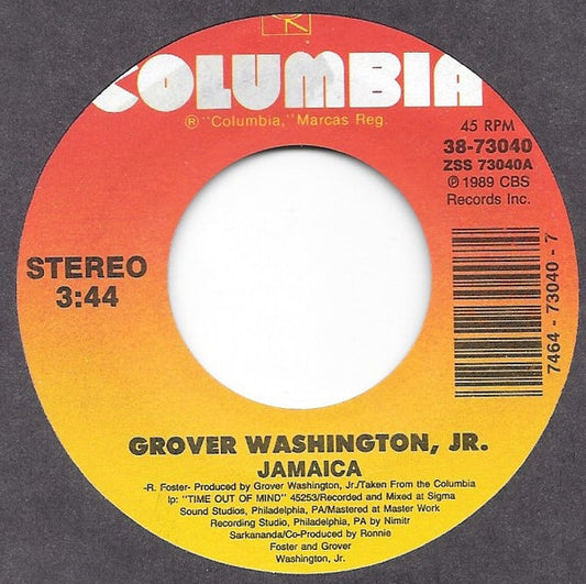 Grover Washington, Jr. : Jamaica (7")