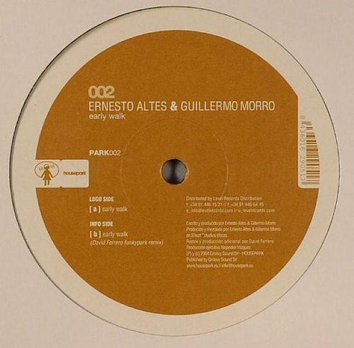 Ernesto Altes & Guillermo Morro - Early Walk (12")