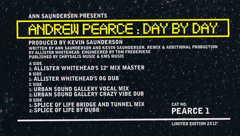 Ann Saunderson Presents Andrew Pearce - Day By Day (2x12", Ltd)