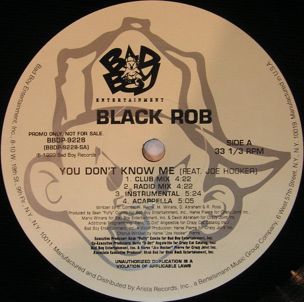 Black Rob : You Don't Know Me (12", Promo)