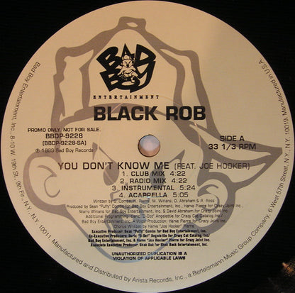 Black Rob : You Don't Know Me (12", Promo)