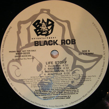 Black Rob : You Don't Know Me (12", Promo)