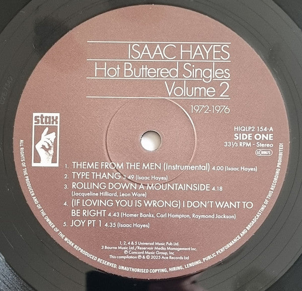 Isaac Hayes : Hot Buttered Singles Volume 2 1972-1976 (2xLP, Comp)