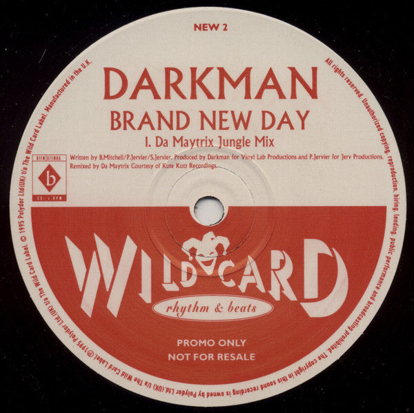 Darkman : Brand New Day (The Jungle Mixes) (12", Promo)