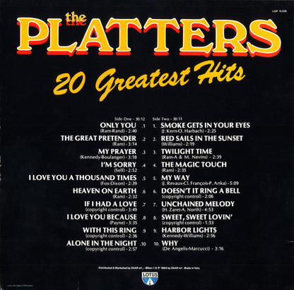 The Platters : 20 Greatest Hits (LP, Comp)