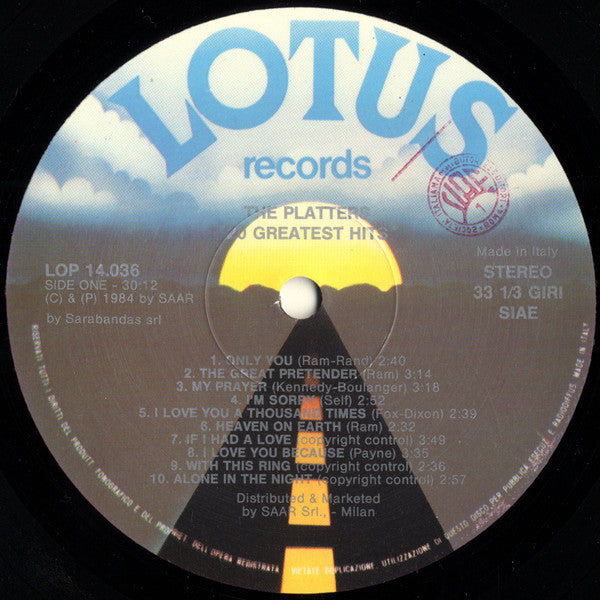 The Platters : 20 Greatest Hits (LP, Comp)