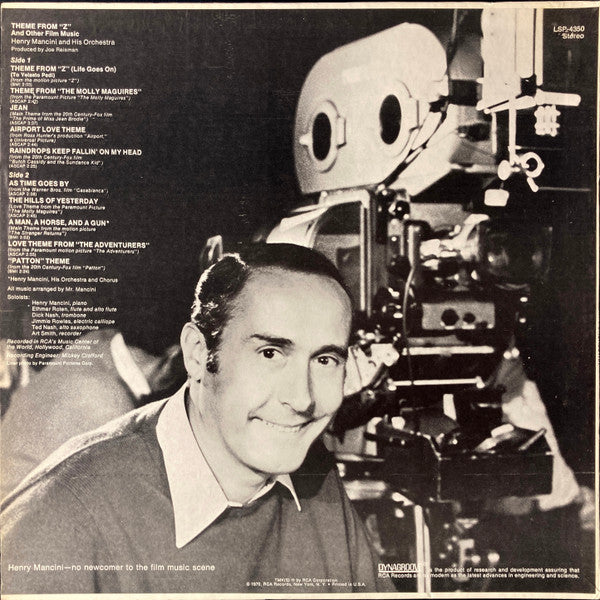 Henry Mancini And His Orchestra : Theme From "Z" And Other Film Music (LP, Roc)