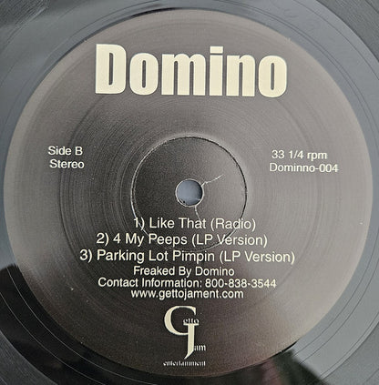 Domino - Like That / 4 My Peeps / Parking Lot Pimpin (12")