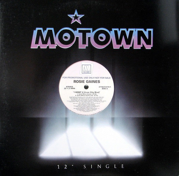 Rosie Gaines - I Want U (Inner City Blue) (12", Single, Promo)