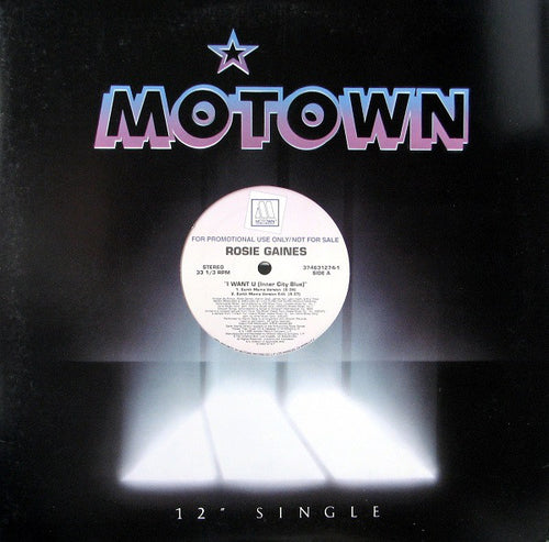 Rosie Gaines - I Want U (Inner City Blue) (12", Single, Promo)