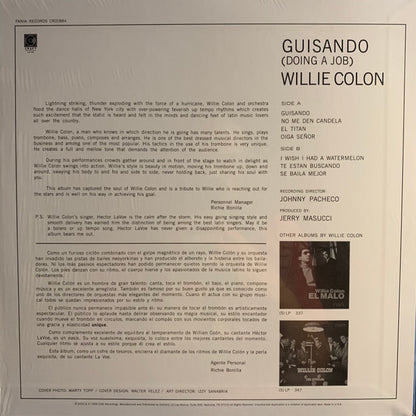 Willie Colon* Canta Hector LaVoe* - Guisando/Doing A Job (LP, Album, RE, RM)
