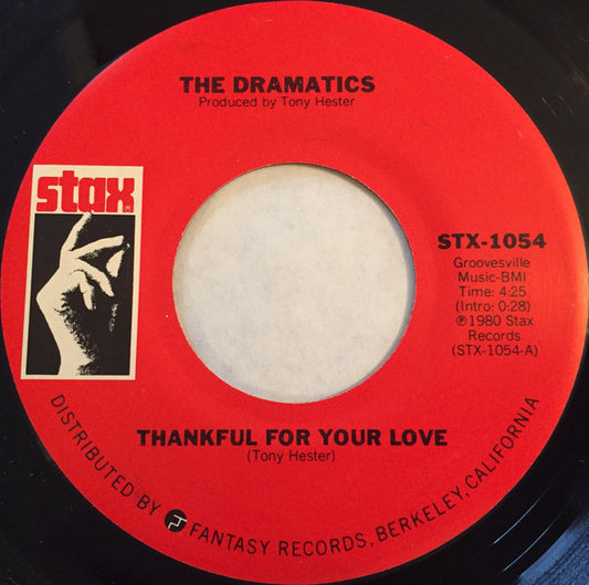 The Dramatics : Thankful For Your Love / The Devil Is Dope (7", Single, RE)