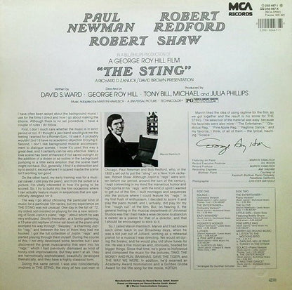 Marvin Hamlisch Featuring The Music Of Scott Joplin : The Sting (Original Motion Picture Soundtrack) (LP, RE)