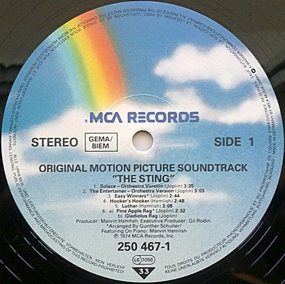 Marvin Hamlisch Featuring The Music Of Scott Joplin : The Sting (Original Motion Picture Soundtrack) (LP, RE)