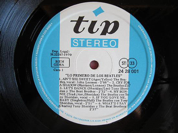The Beatles : Lo Primero De Los Beatles (LP, Comp)